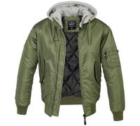Brandit Ma1 Sweat Hooded Jacket Olive/grey Size 7Xl