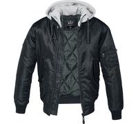 Brandit MA1 Sweathood Bomber Jacket black grey 5XL