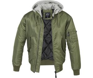 Brandit MA1 Sweathood Bomber Jacket olive M