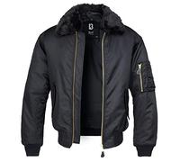 Brandit MA2 Fur Collar Jacket, Color: black, Size: S