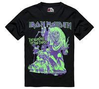 Brandit Iron Maiden Number Of The Beast I Short Sleeve T-shirt Purple 2XL Men