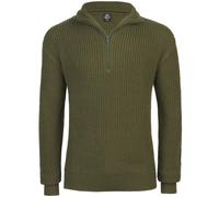 Brandit Marine Pullover Troyer Mens Casual Fishing Duty Sweater Military Olive