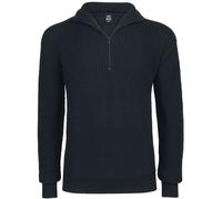 Brandit Marine Pullover Troyer, black, size XL