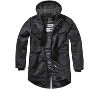 Brandit Marsh Lake Parka Travel Casual Warm Police Security Vintage Jacket Black