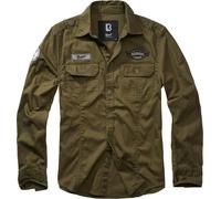 Brandit Men Hemd Luis Vintageshirt with badges Olive