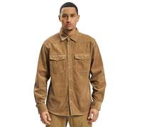 Classic long-sleeve velvet shirt Brandit Marron M