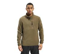 Brandit Fleece Half Zip Sweater, green, size 7XL for Men
