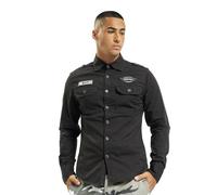 Brandit Luis Vintage Long Sleeve Shirt Black 3XL Men