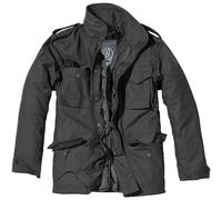 BRANDIT MENS M65 CLASSIC SECURITY FIELD JACKET POLICE COAT MILITARY PARKA BLACK