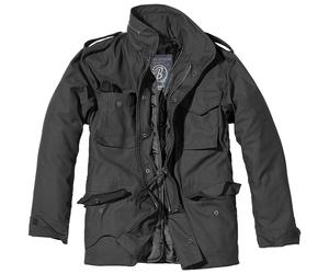 BRANDIT MENS M65 CLASSIC SECURITY FIELD JACKET POLICE COAT MILITARY PARKA BLACK