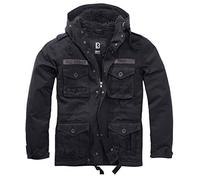 Brandit Men's M65 Urban Jacket, Black (Black Washed), XXXL