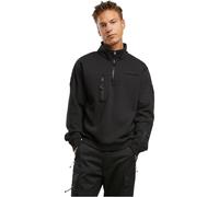 Brandit Men's Tactical Sweat Troyer Hooded Sweatshirt, Black, 5XL