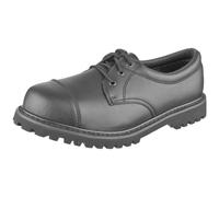 Brandit Military Phantom Boots Army Police Cadet Leather Footwear 3 Eyelet Black