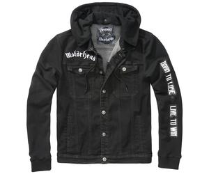 Brandit Motörhead Cradock Denim Jacket Rock Band Metal Music Merch Black/Black