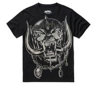Brandit Motörhead Warpig Print 100% Cotton Tee Men Music Rock Legends New Black