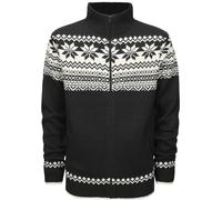 Brandit Norweger Zip Pullover, black/white, size M