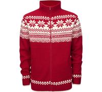 Brandit Norweger Full Zip Sweater Red M Men