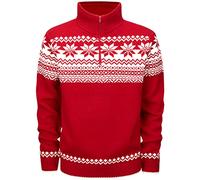 Brandit Troyer Norweger Pullover, white-red, size 4XL