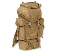 Brandit Nylon Backpack, beige/brown, One size