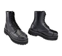 Brandit Plateau Phantom 10 Eyelet Boots Mens Steel Toe Military Black
