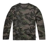 Brandit Premium Longsleeve Shirt Mens Cotton Top Classic Tee Dark Camo
