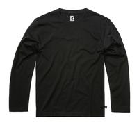 Brandit Premium Longsleeve Shirt Mens Cotton Top Classic Tee Shirt Black