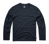 Brandit Premium Longsleeve Shirt Mens Cotton Top Classic Tee Shirt Navy