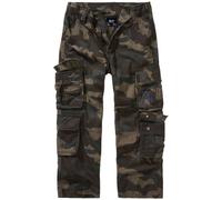 Brandit Kids Pure Trousers Loose Fit Childrens Cargo Pants Cotton Dark Camo