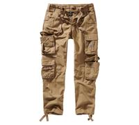 Brandit Pure Slim Fit Cargo Trousers Men Cargo Pockets 100% Cotton