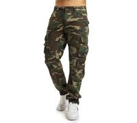 Brandit Pure Slim Fit Pants, color: woodland, size: L