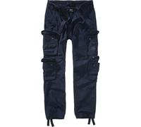 Brandit Pure Slim Fit Trousers Men Cargo Pants Pockets Slim Fit Cotton