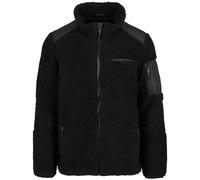 Brandit Ramble Teddyfleece Jacket Mens Winter Outdoor Hooded Zip Up Black