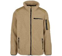 Brandit Ramble Teddyfleece Jacket Mens Winter Outdoor Hooded Zip Up Camel