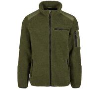 Brandit Ramble Teddyfleece Jacket Mens Winter Outdoor Hooded Zip Up Olive