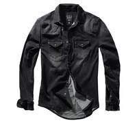 Brandit Riley Denim Shirt BlackL Black