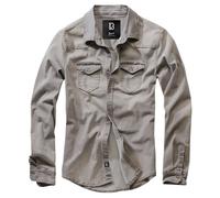 Brandit Riley Denim Long Sleeve Shirt Grey 2XL Men
