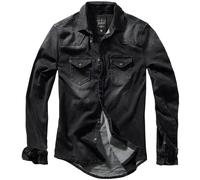 Brandit Riley Denim Shirt, black, size S