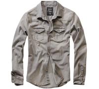 Brandit Riley Denim Shirt, grey, size 3XL