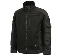 Brandit Ripstop Fleece Jacket Mens Winter Teddy Casual Camping Black