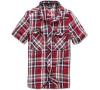 Brandit Roadstar Short Sleeve Shirt Red,White 4XL Men