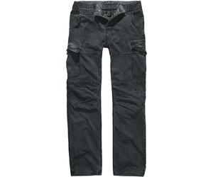 Brandit Rocky Star Mens Heavy Cotton Combat Trousers Cargo Pants Light Black