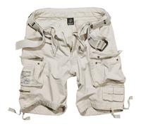 Brandit Savage Vintage Mens Combat Cargo Shorts Summer Hiking Cotton Old White