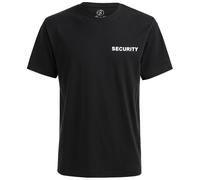 Brandit Security T-shirt Men's Cotton Workwear Crewneck Logo Plain Tee Black