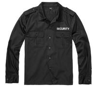 Brandit Security Us Long Sleeve Shirt Black Size Xx Large