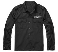 Brandit Security US Long Sleeve Shirt Mens Tactical Police Patrol Black