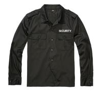 Brandit Security US Shirt Long Sleeve, color: black, size: L