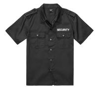 Brandit Men's Security Us Shirt Dress, Black-Short Sleeve, M