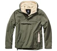 Brandit Windbreaker Sherpa Jacket, green, size 2XL