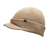 Brandit Shield Cap Beanie Hat, Beige, One Size