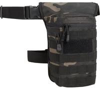 Brandit Side Kick Leg Bag, black/camouflage, One size